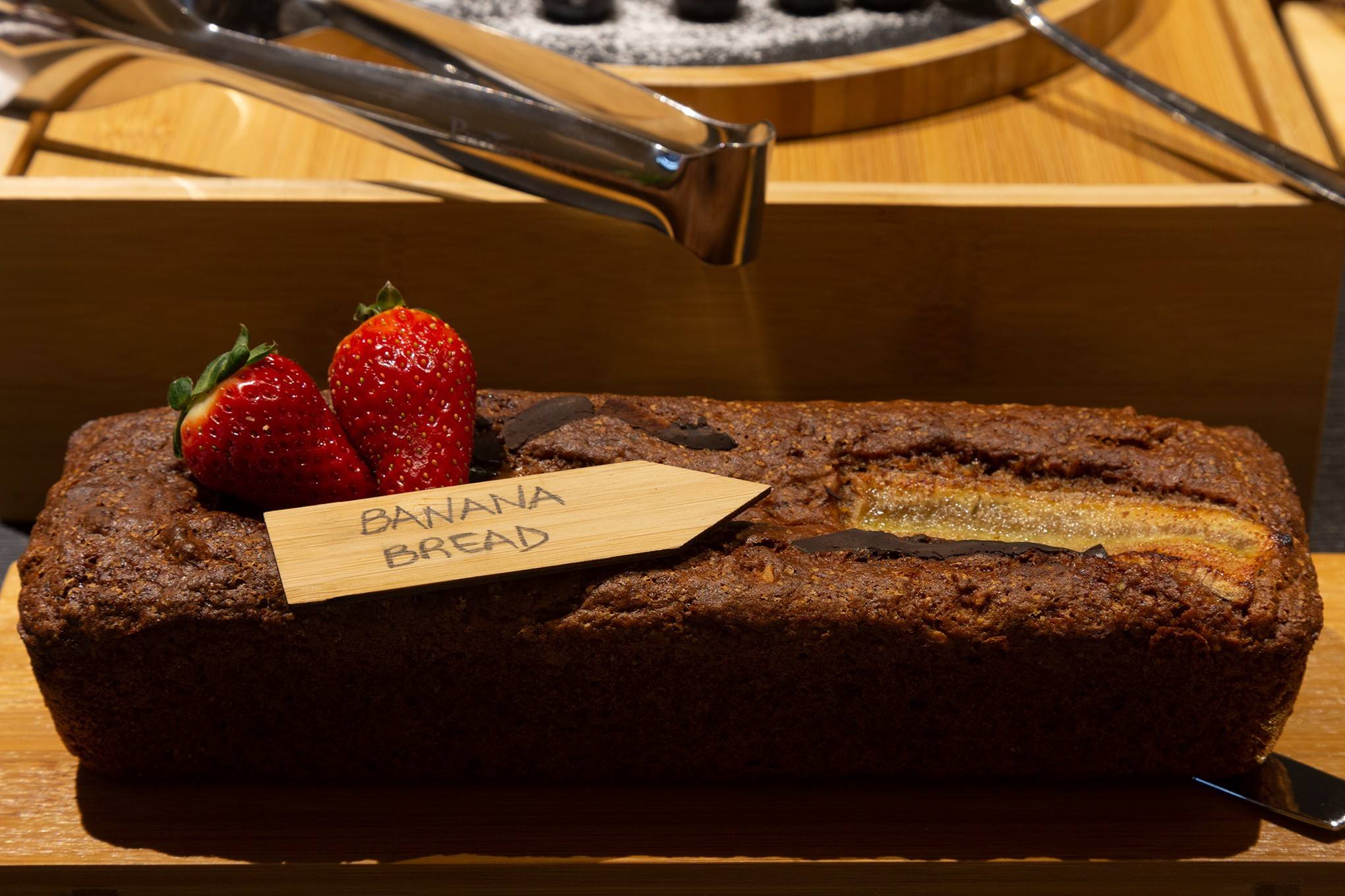 Banana bread con fragole
