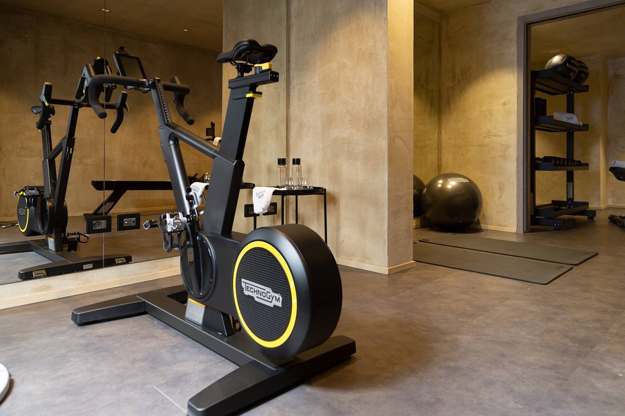Bike Technogym nella palestra dell’hotel