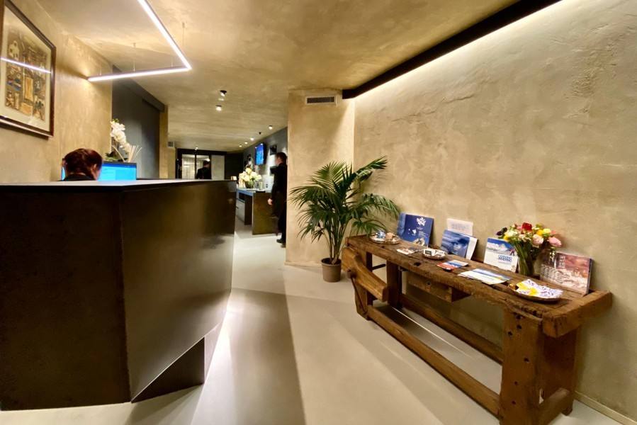 La reception dell’hotel